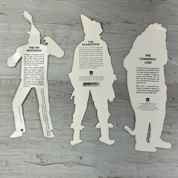 Vintage Wizard Of Oz Bundle Kurt Adler Lion Puppet Blank Cards Stickers 90s - Picture 10 of 10
